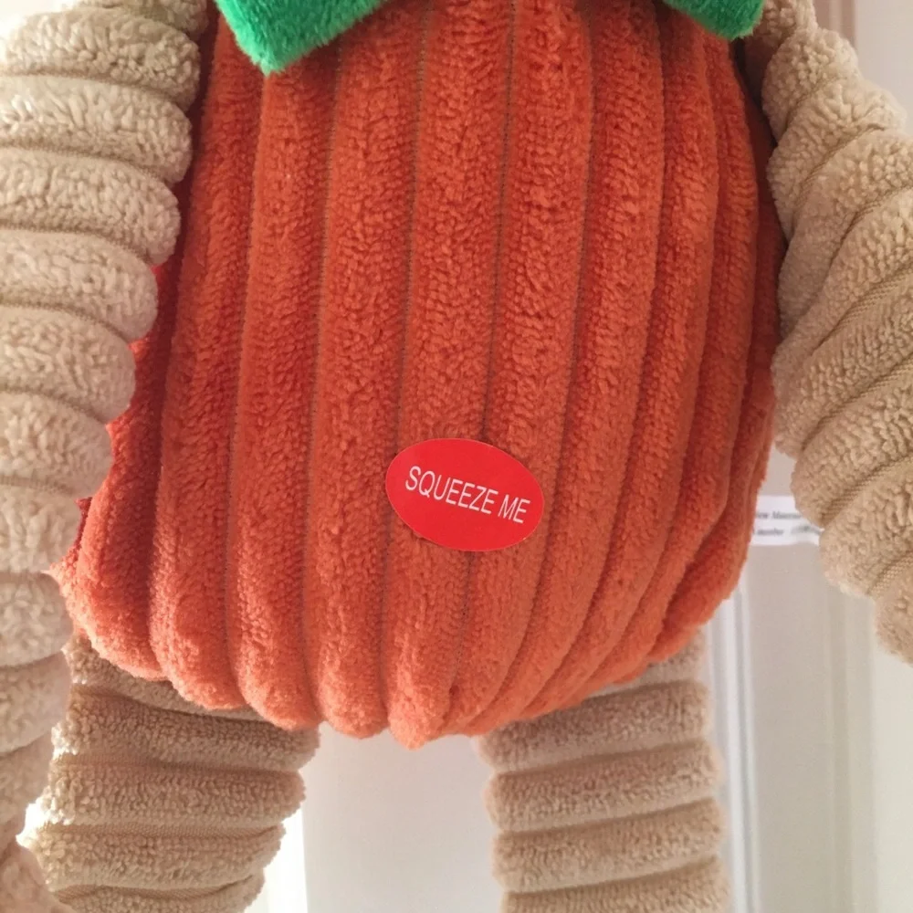 Dog Toy 24” Snuggler Long Limbs Pumpkin with Squeaker NEW | Patchwork Pets